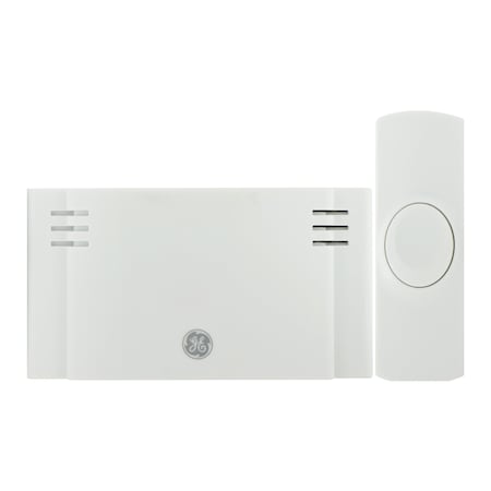 Ge Wireless Doorbell Kit, Battery-Operated, White, 19247 19247